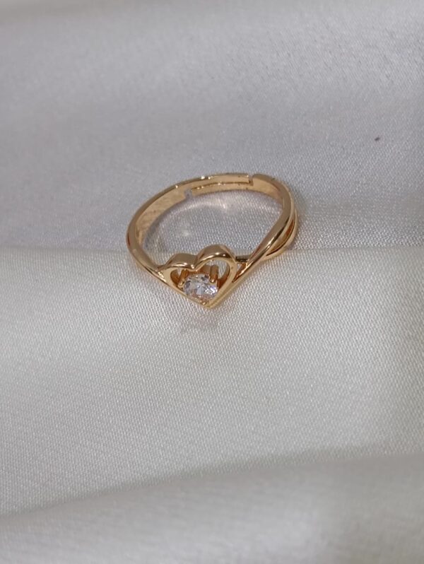 Heart-Shaped Diamond Ring - Image 2