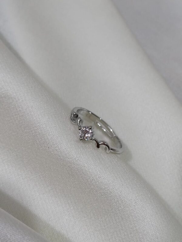 Elegant Silver Wave Ring