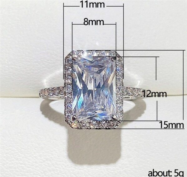 Rectangle Shape Ring - Image 2