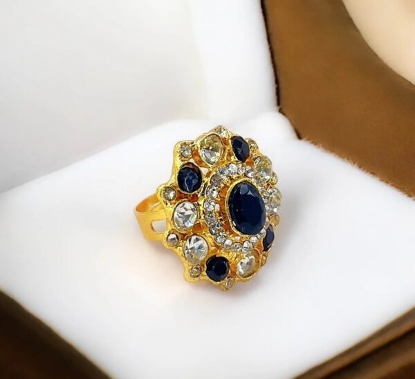 Oval Flower Ring Adjustable - Image 2