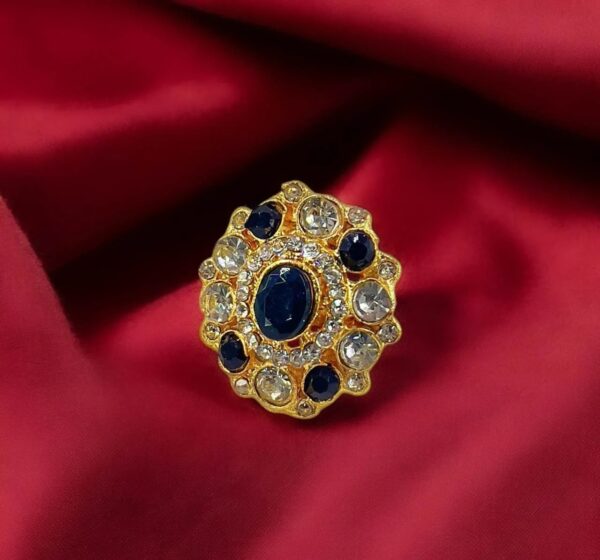 Oval Flower Ring Adjustable