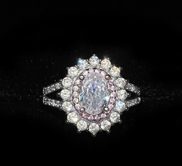 Imp Oval Flower Ring Adjustable