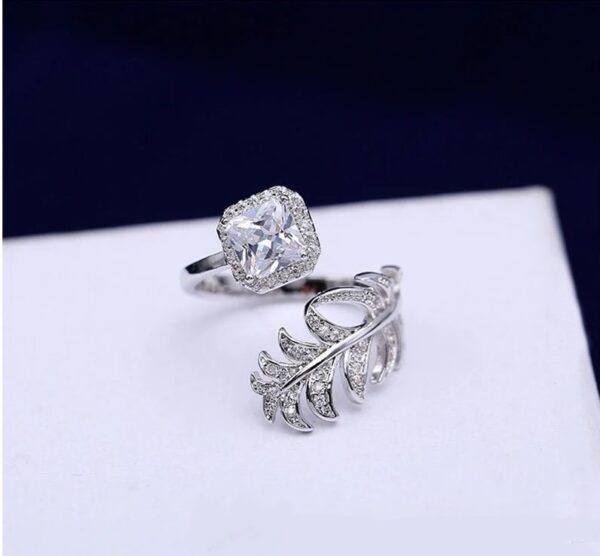 Leaf & Cushion Ring Adjustable - Image 3
