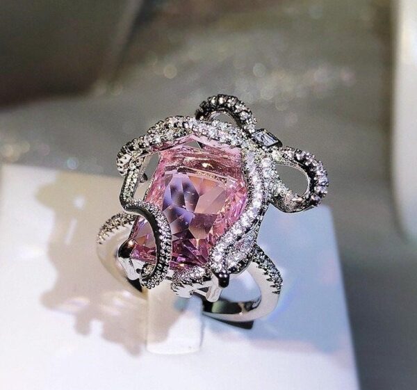 Rectangle Bow Ring Adjustable