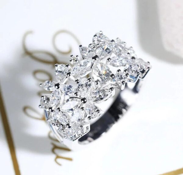 Marquise Flower Ring