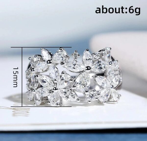 Marquise Flower Ring - Image 4