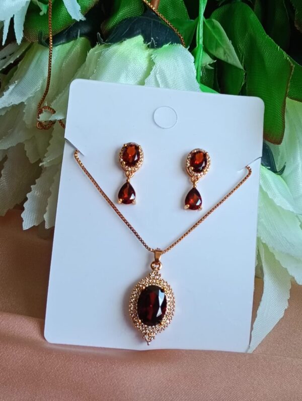 Garnet Jewelry Set