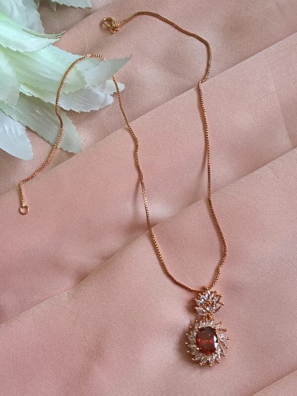 Red Gemstone Jewelry Set - Image 2