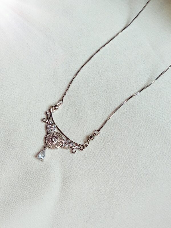 Elegance Sapphire Pendant Necklace - Image 2