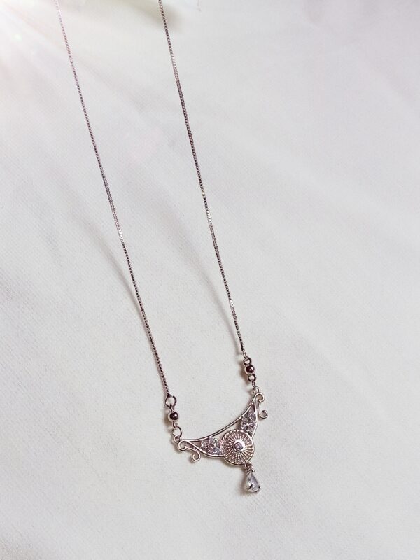 Elegance Sapphire Pendant Necklace