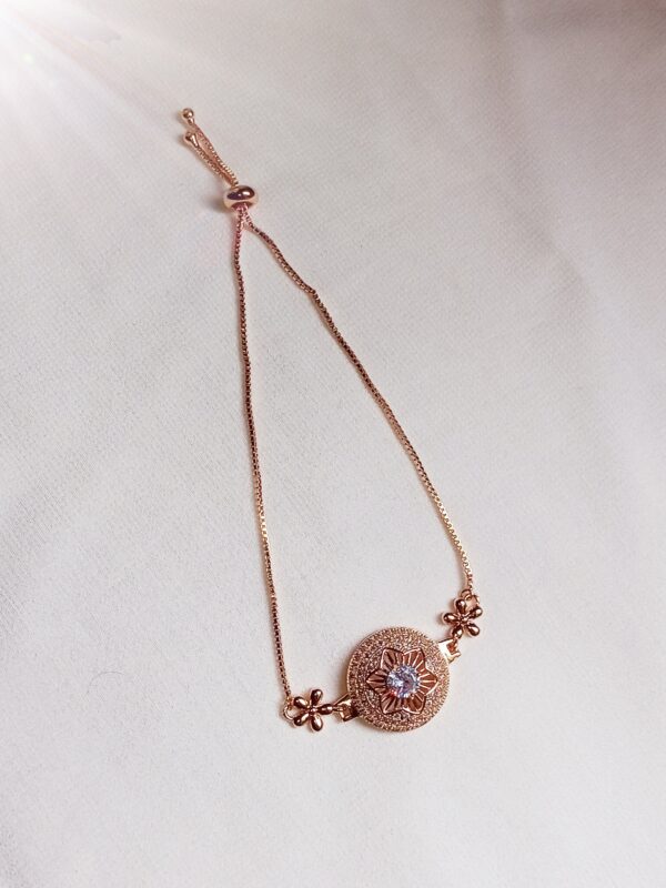 Elegant Floral Embellished Bracelet