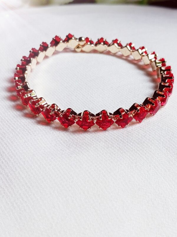 Elegant Red Stone Bracelet
