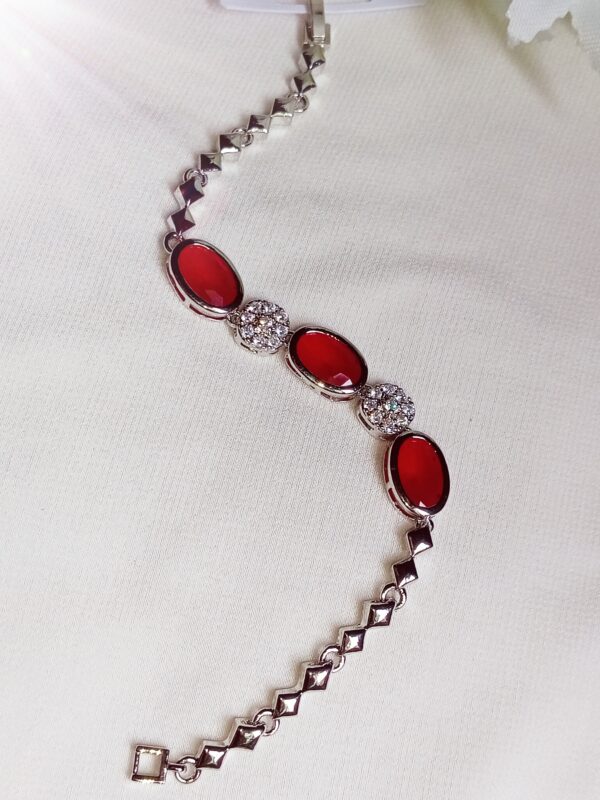Radiant Red Stone Bracelet